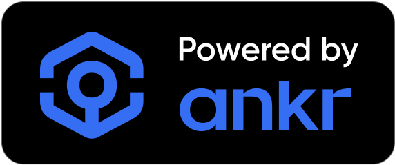 Ankr decentralized infrastructure black blue logo