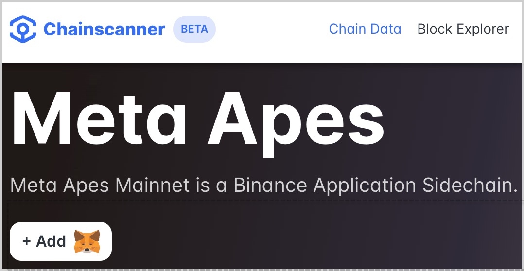Add an AppChain to MetaMask