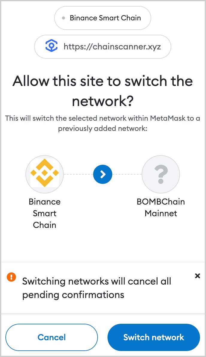 Click Confirm in MetaMask