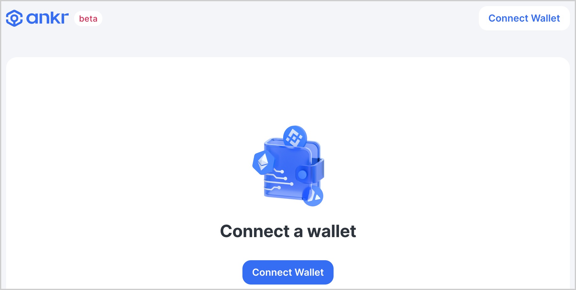 Click the connect wallet button