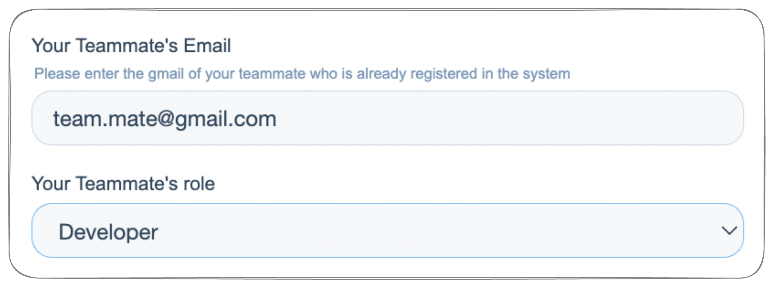 User invitation