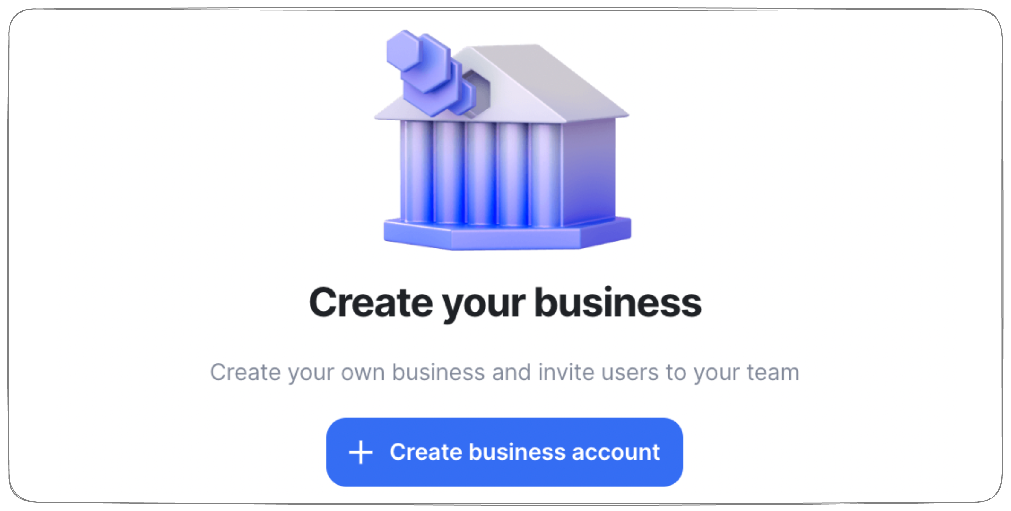 Create business account