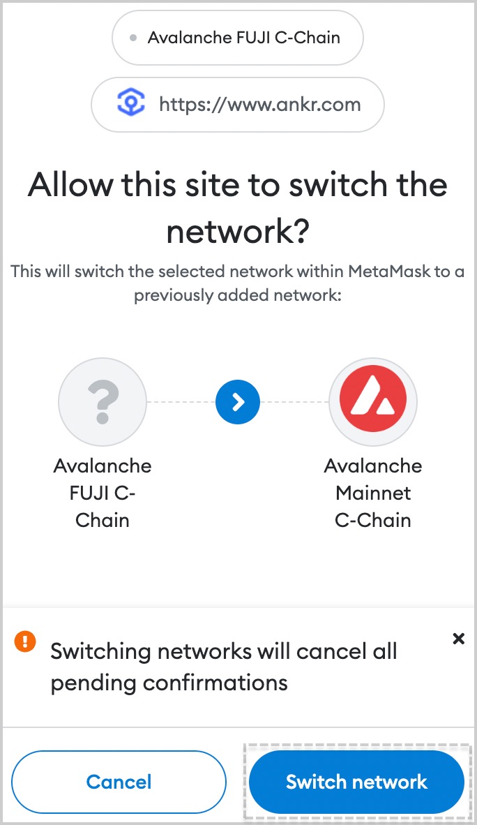 Confirm switching networks