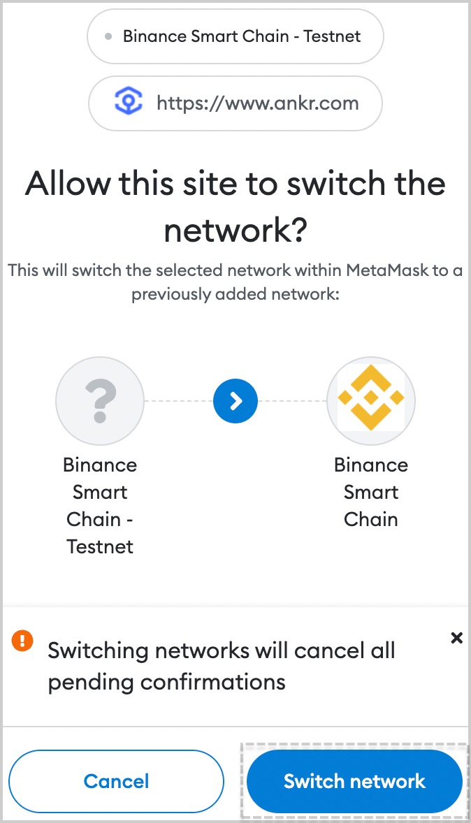 Confirm switching networks