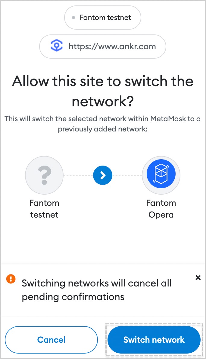 Confirm switching networks