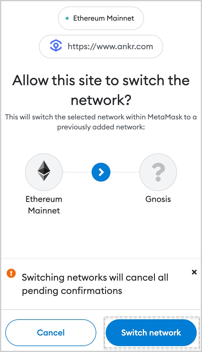 Confirm switching networks